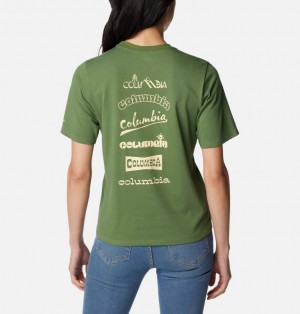Columbia Alpine Way™ II Technical Graphic Women T Shirts Green | 41068448