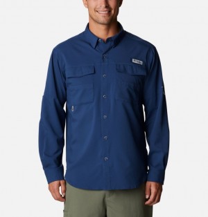 Columbia Blood and Guts™ IV Technical Men Shirts Blue | 45175574