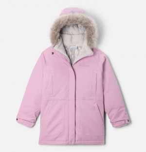 Columbia Boundary Bay™ Down Waterproof Girls's Parka Pink | 67106919