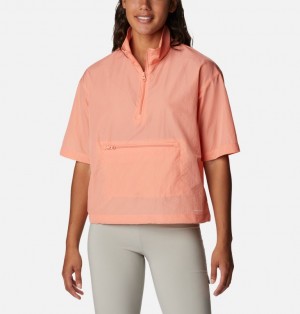 Columbia Boundless Trek™ Pullover Lightweight Women Windbreaker Coral | 46308793