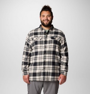 Columbia Flare Gun™ Stretch Flannel Extended Size Men Shirts Black | 17711944
