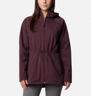 Columbia Flora Park™ II Mid Softshell Women Jackets Burgundy | 48204320