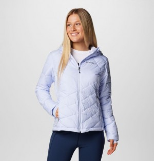 Columbia Heavenly™ Hooded Insulated Women Puffer Jacket Lavender | 21610201