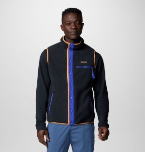 Columbia Helvetia™ Fleece Men Vest Black | 52557058