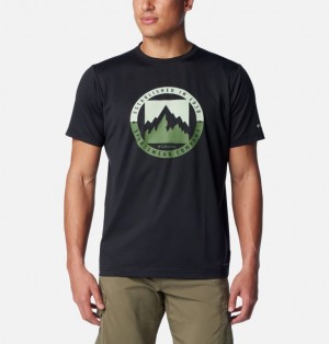 Columbia Ice Lake™ II Technical Men T Shirts Black | 86904370