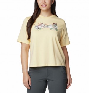 Columbia North Cascades™ Relaxed Women T Shirts Yellow | 86597618