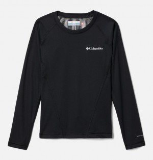 Columbia Omni-Heat™ Midweight Baselayer Crew Girls's T Shirts Black | 83328145