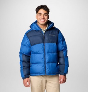 Columbia Pike Lake™ II Hooded Men Puffer Jacket Blue | 48435668