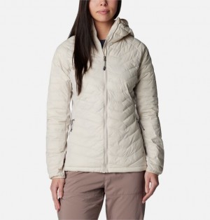 Columbia Powder Lite™ Hybrid Hooded Women Puffer Jacket White | 1235967