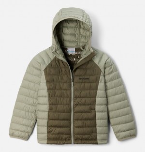 Columbia Powder Lite™ II Hooded Insulated Girls's Jackets Olive | 38211944