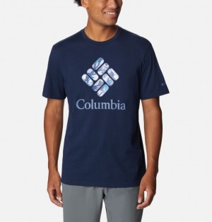 Columbia Rapid Ridge™ Graphic Men T Shirts Navy | 32315072