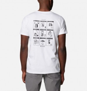Columbia Rapid Ridge™ II Organic Cotton Men T Shirts White | 22187339
