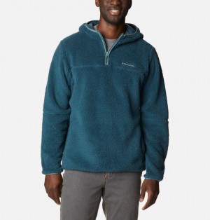 Columbia Rugged Ridge™ III Sherpa Pullover Men Hoodie Turquoise | 42922194