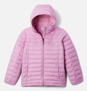 Columbia Silver Falls™ Insulated Hooded Girls's Jackets Pink | 63879257