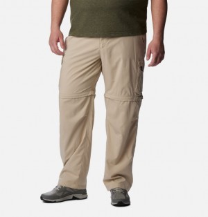 Columbia Silver Ridge™ Utility Convertible Walking Extended Size Men Hiking Pants Khaki | 20334427
