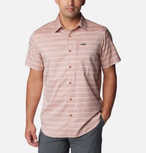 Columbia Silver Ridge™ Utility Short Sleeve Men Shirts Rose | 69634606