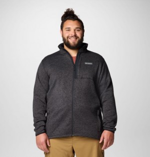 Columbia Sweater Weather™ II Extended Size Men Fleece Jackets Black | 91849650